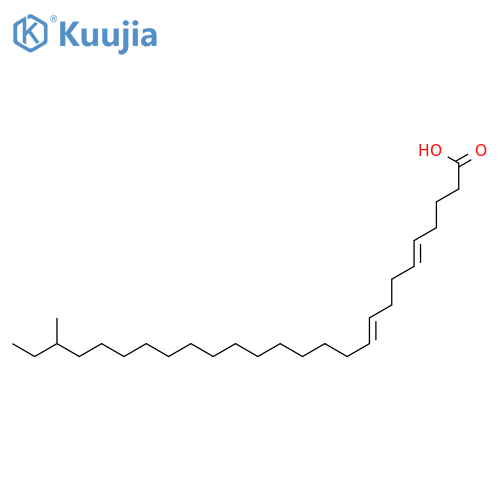5,9-Hexacosadienoic acid, 24-methyl- structure