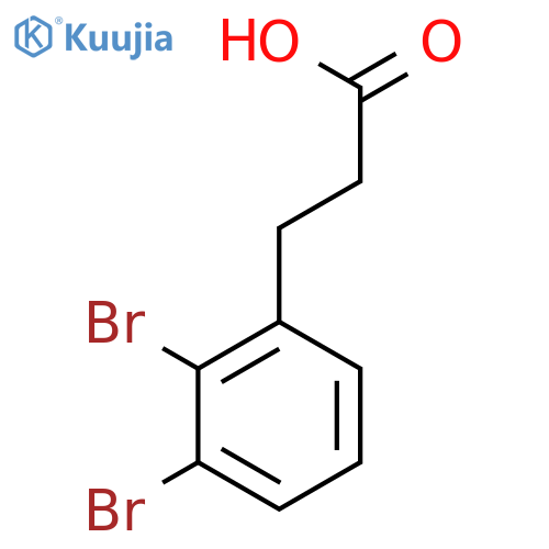 Benzenepropanoic acid, dibromo- structure
