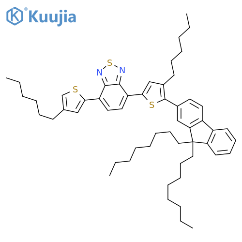 4-(5-(9,9-Dioctyl-9H -fluoren-2-yl)-4-hexylthiophen-2-yl)- 7-(4-hexylthiophen-2-yl)benzo[c][1,2,5]thiadiazole structure