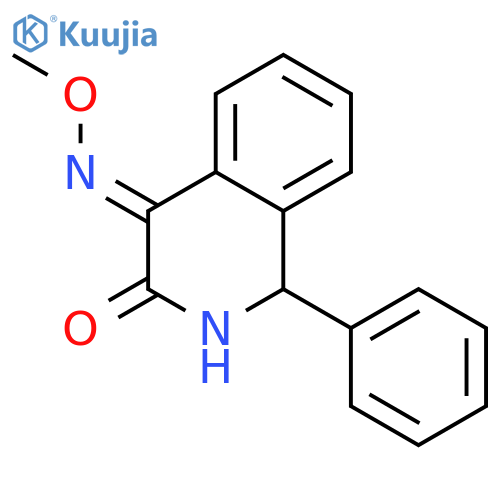 3,4-Isoquinolinedione, 1,2-dihydro-1-phenyl-, 4-(O-methyloxime), (E)- structure
