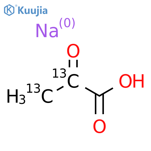 Pyruvic Acid Sodium Salt-13C2 structure