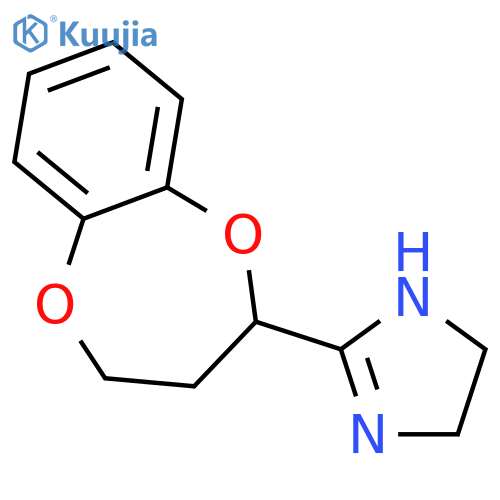 1H-IMIDAZOLE, 2-(3,4-DIHYDRO-2H-1,5-BENZODIOXEPIN-2-YL)-4,5-DIHYDRO- structure
