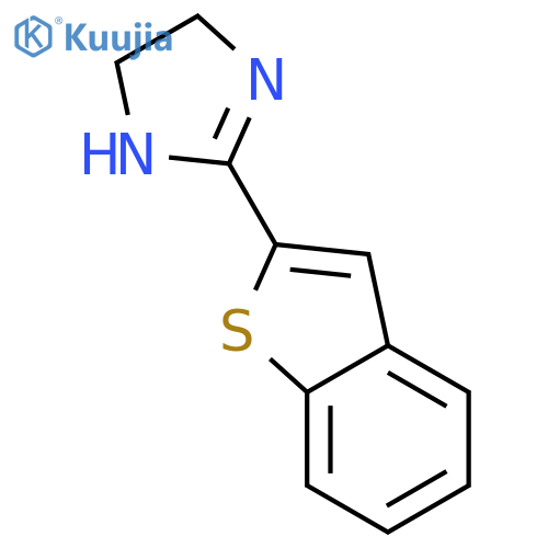 1H-IMIDAZOLE, 2-BENZO[B]THIEN-2-YL-4,5-DIHYDRO- structure
