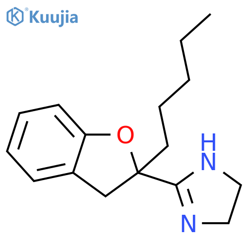 1H-Imidazole, 2-(2,3-dihydro-2-pentyl-2-benzofuranyl)-4,5-dihydro- structure