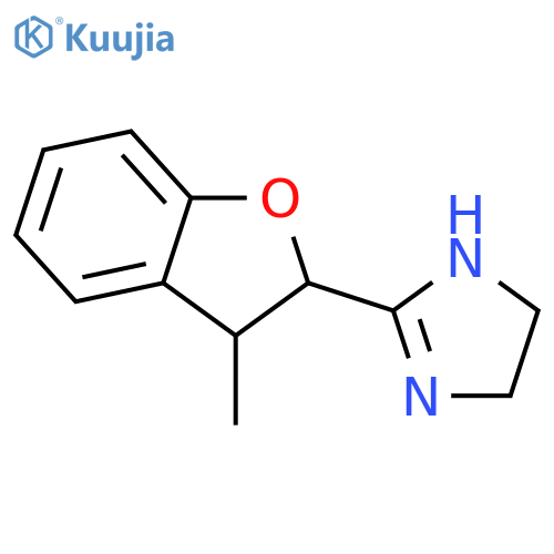 1H-IMIDAZOLE, 2-(2,3-DIHYDRO-3-METHYL-2-BENZOFURANYL)-4,5-DIHYDRO- structure