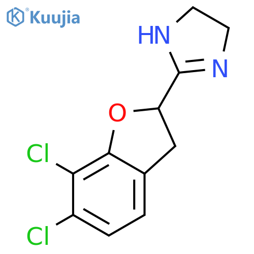 1H-Imidazole, 2-(6,7-dichloro-2,3-dihydro-2-benzofuranyl)-4,5-dihydro- structure