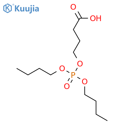Butanoic acid, 4-[(dibutoxyphosphinyl)oxy]- structure