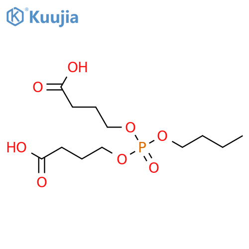 Butanoic acid, 4,4'-[(butoxyphosphinylidene)bis(oxy)]bis- structure