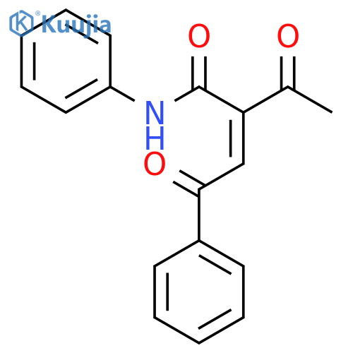 2-Butenamide, 2-acetyl-4-oxo-N,4-diphenyl- structure