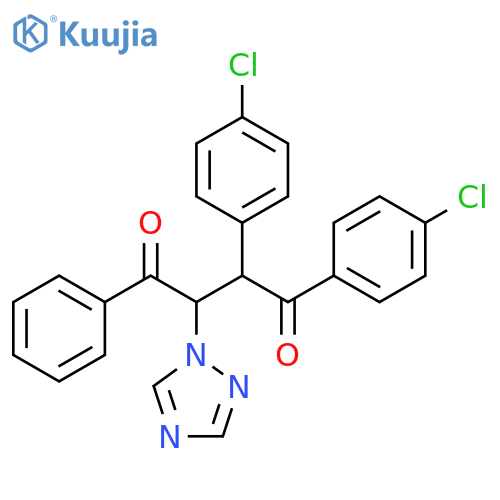 1,4-Butanedione, 1,2-bis(4-chlorophenyl)-4-phenyl-3-(1H-1,2,4-triazol-1-yl)- structure