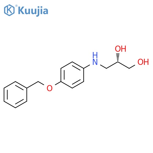 1,2-Propanediol, 3-[[4-(phenylmethoxy)phenyl]amino]-, (S)- structure