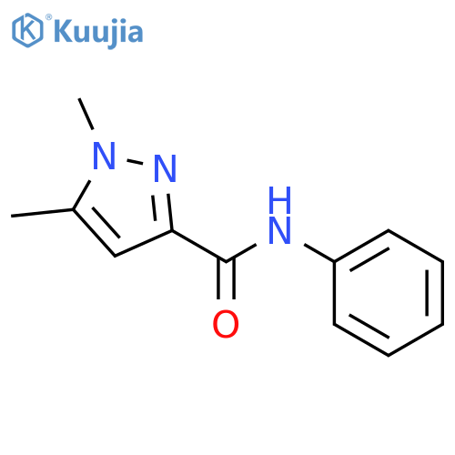 1H-Pyrazole-3-carboxamide, 1,5-dimethyl-N-phenyl- structure