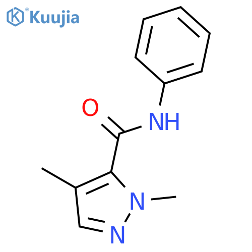 1H-Pyrazole-5-carboxamide, 1,4-dimethyl-N-phenyl- structure