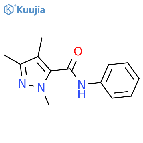 1H-Pyrazole-5-carboxamide, 1,3,4-trimethyl-N-phenyl- structure