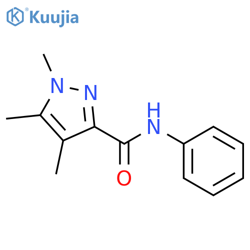 1H-Pyrazole-3-carboxamide, 1,4,5-trimethyl-N-phenyl- structure