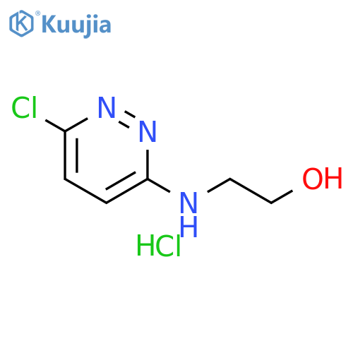 Ethanol, 2-[(6-chloro-3-pyridazinyl)amino]-, hydrochloride (1:1) structure