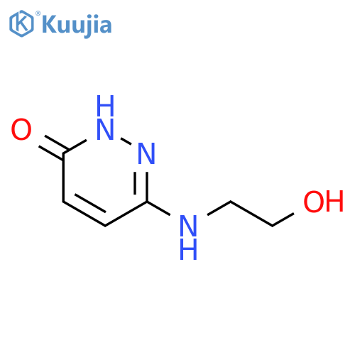 3(2H)-Pyridazinone, 6-[(2-hydroxyethyl)amino]- structure