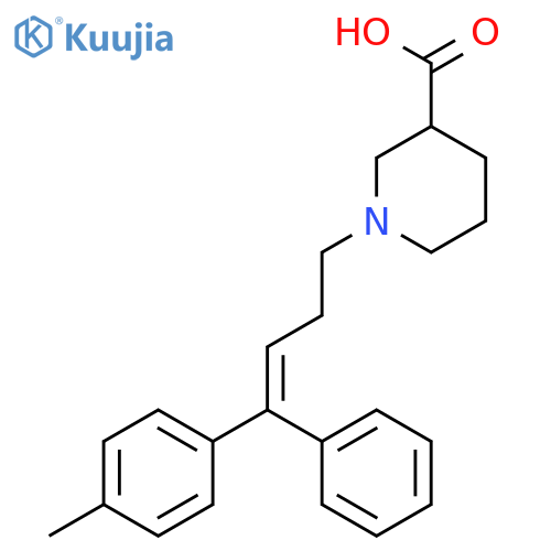 3-Piperidinecarboxylic acid, 1-[4-(4-methylphenyl)-4-phenyl-3-butenyl]- structure