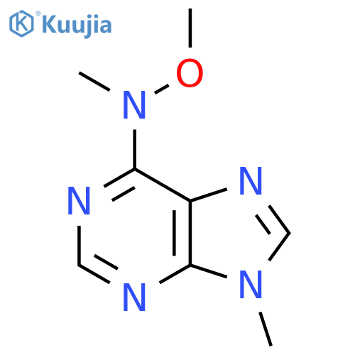 9H-Purin-6-amine, N-methoxy-N,9-dimethyl- structure