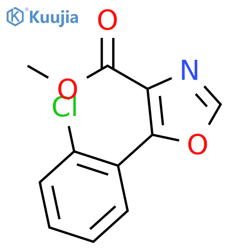 Methyl 5-(2-chlorophenyl)oxazole-4-carboxylate structure