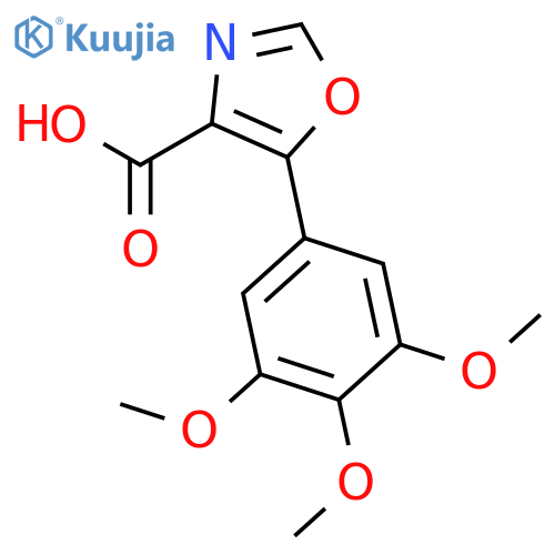 4-Oxazolecarboxylic acid, 5-(3,4,5-trimethoxyphenyl)- structure