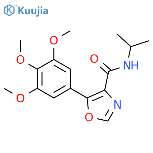 4-Oxazolecarboxamide, N-(1-methylethyl)-5-(3,4,5-trimethoxyphenyl)- structure