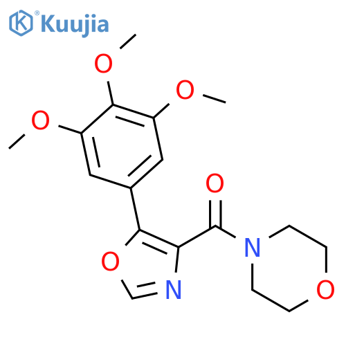 Morpholine, 4-[[5-(3,4,5-trimethoxyphenyl)-4-oxazolyl]carbonyl]- structure