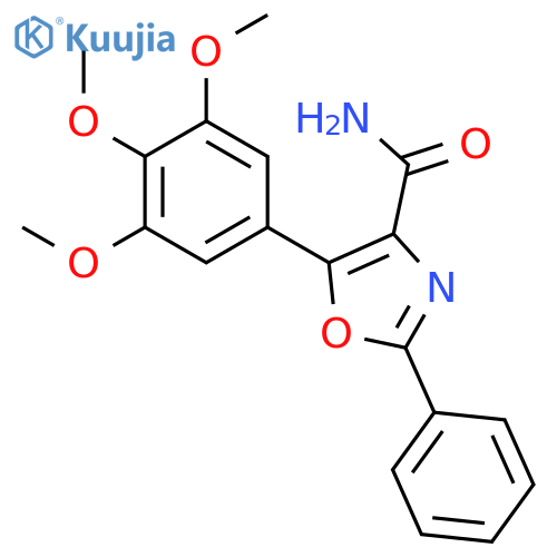 4-Oxazolecarboxamide, 2-phenyl-5-(3,4,5-trimethoxyphenyl)- structure