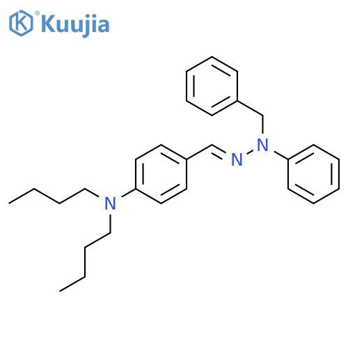 Benzaldehyde, 4-(dibutylamino)-, phenyl(phenylmethyl)hydrazone structure