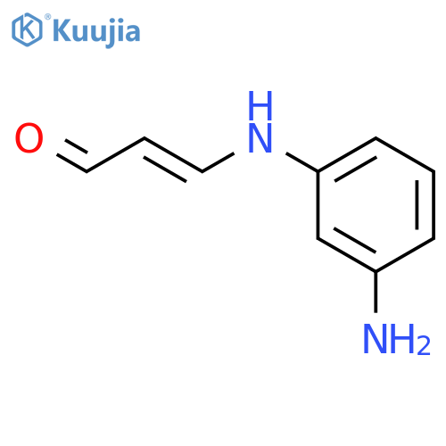 2-Propenal, 3-[(3-aminophenyl)amino]- structure