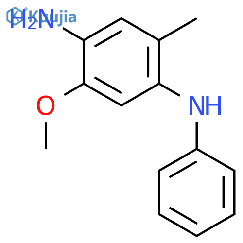 1,4-BENZENEDIAMINE, 2-METHOXY-5-METHYL-N4-PHENYL- structure
