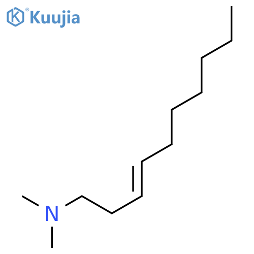 3-Decen-1-amine, N,N-dimethyl-, (E)- structure