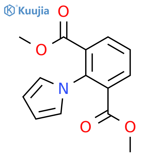1,3-Benzenedicarboxylic acid, 2-(1H-pyrrol-1-yl)-, dimethyl ester structure