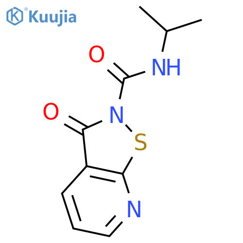 Isothiazolo[5,4-b]pyridine-2(3H)-carboxamide, N-(1-methylethyl)-3-oxo- structure