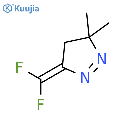 3H-Pyrazole, 5-(difluoromethylene)-4,5-dihydro-3,3-dimethyl- structure