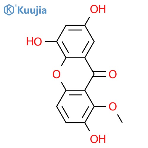 1,2,5,7-Tetrahydroxyxanthone; 1-Me ether structure