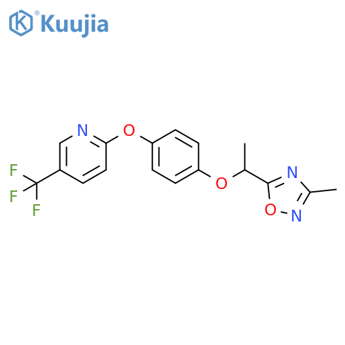 Pyridine,2-[4-[1-(3-methyl-1,2,4-oxadiazol-5-yl)ethoxy]phenoxy]-5-(trifluoromethyl)- structure