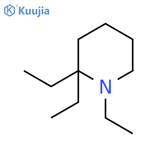 Piperidine, 1,2,2-triethyl- structure