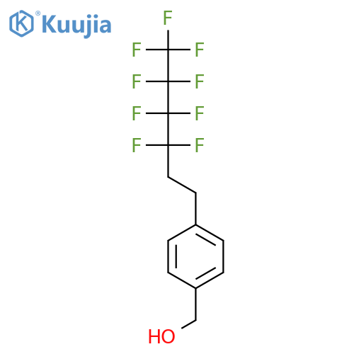 Benzenemethanol,4-(3,3,4,4,5,5,6,6,6-nonafluorohexyl)- structure