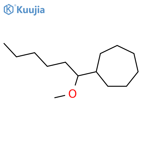 Cycloheptane, (1-methoxyhexyl)- structure