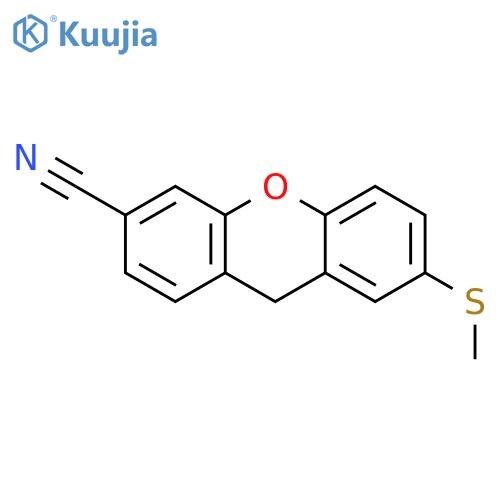 9H-Xanthene-3-carbonitrile, 7-(methylthio)- structure