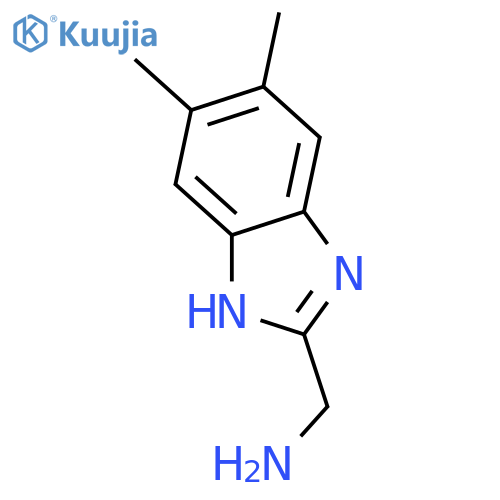1-(5,6-dimethyl-1H-benzimidazol-2-yl)methanamine structure