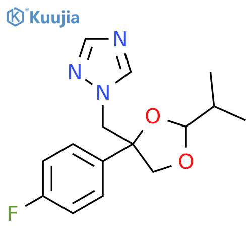 1H-1,2,4-Triazole,1-[[4-(4-fluorophenyl)-2-(1-methylethyl)-1,3-dioxolan-4-yl]methyl]- structure
