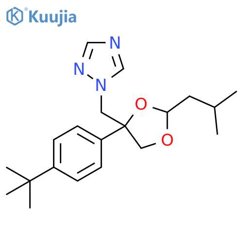 1H-1,2,4-Triazole,1-[[4-[4-(1,1-dimethylethyl)phenyl]-2-(2-methylpropyl)-1,3-dioxolan-4-yl]methyl]- structure