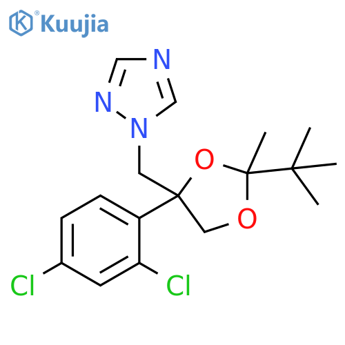 1H-1,2,4-Triazole,1-[[4-(2,4-dichlorophenyl)-2-(1,1-dimethylethyl)-2-methyl-1,3-dioxolan-4-yl]methyl]- structure