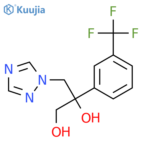 1,2-Propanediol, 3-(1H-1,2,4-triazol-1-yl)-2-[3-(trifluoromethyl)phenyl]- structure
