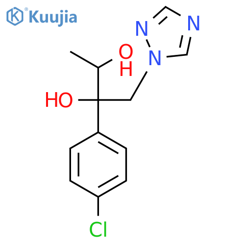 2,3-Butanediol, 2-(4-chlorophenyl)-1-(1H-1,2,4-triazol-1-yl)- structure