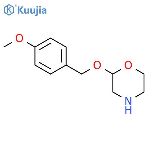 Morpholine, 2-[(4-methoxyphenyl)methoxy]- structure