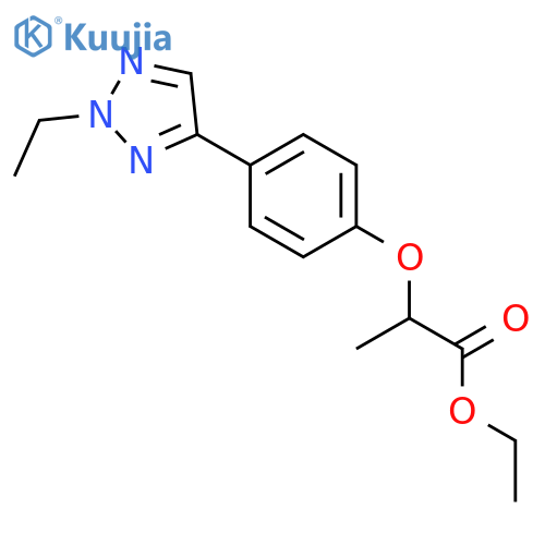 Propanoic acid, 2-[4-(2-ethyl-2H-1,2,3-triazol-4-yl)phenoxy]-, ethyl ester structure