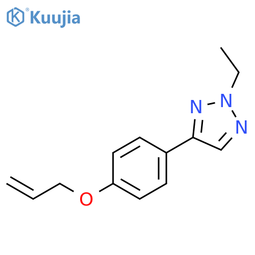2H-1,2,3-Triazole, 2-ethyl-4-[4-(2-propenyloxy)phenyl]- structure